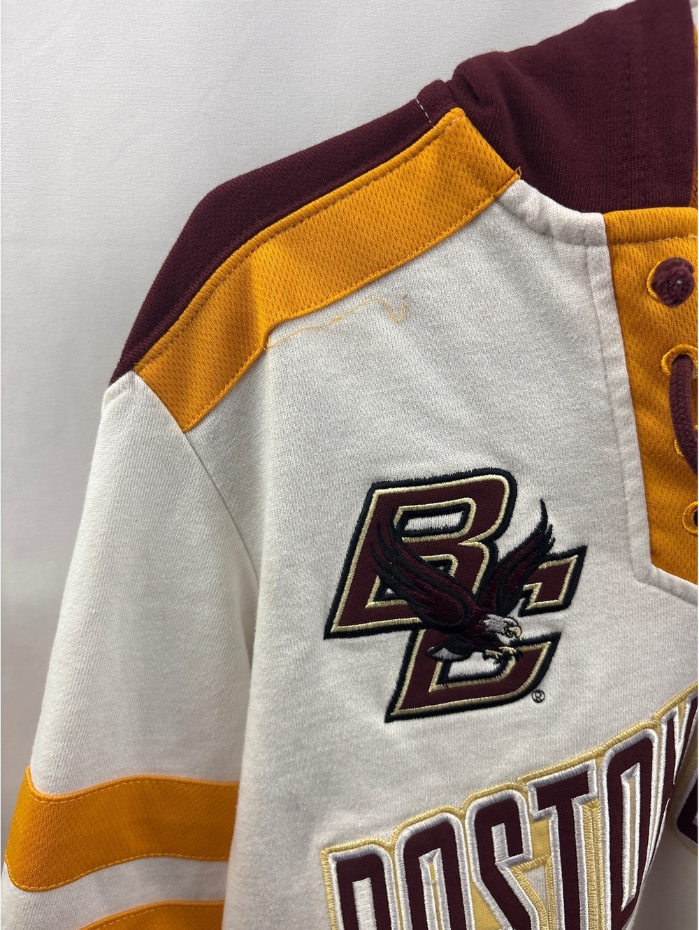 Champion Boston College Eagles Lace-Up Hoodie Sweatshirt Size S - Picture 6 of 8